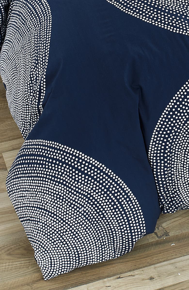 Marimekko Fokus Comforter & Sham Set, Alternate, color, Dark Blue