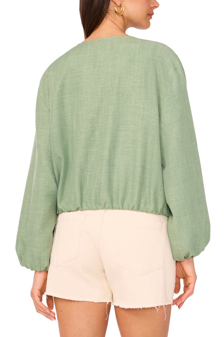Crop Bubble Jacket, Alternate, color, EUCALYPTUS