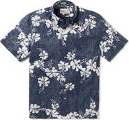 Reyn Spooner 50th State Flower Classic Fit Short Sleeve Button-Down Shirt