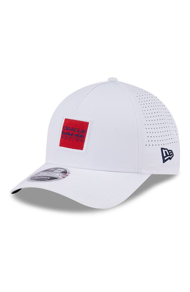 New Era Men's New Era  White Red Bull Racing A-Frame 9FORTY Adjustable Hat, Main, color, 
