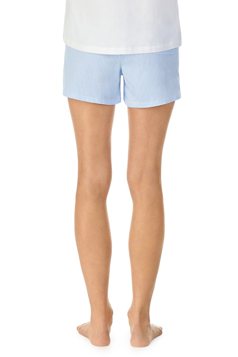 Stripe Boxer Pajama Shorts, Alternate, color, BLUE STRIPE