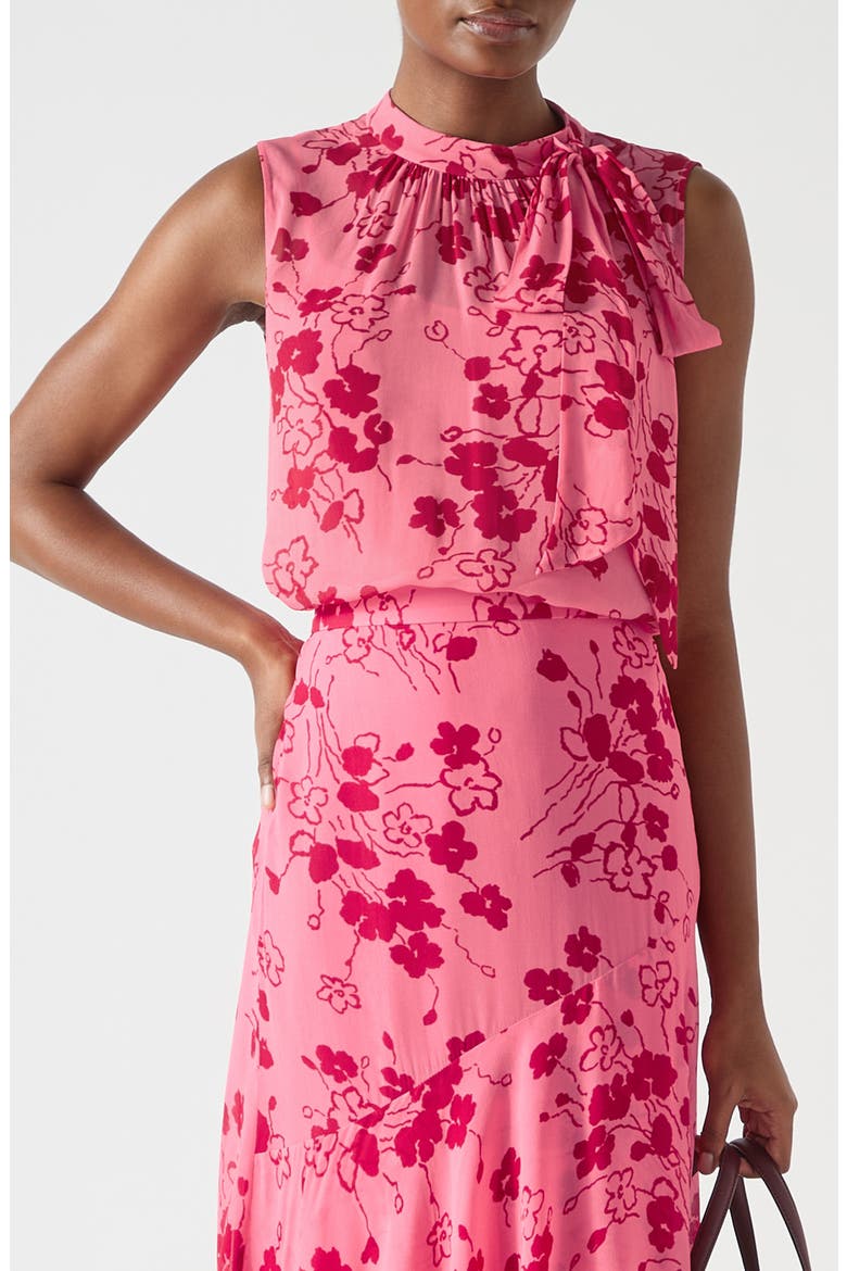 Rhoda Floral Georgette Top, Main, color, PINK