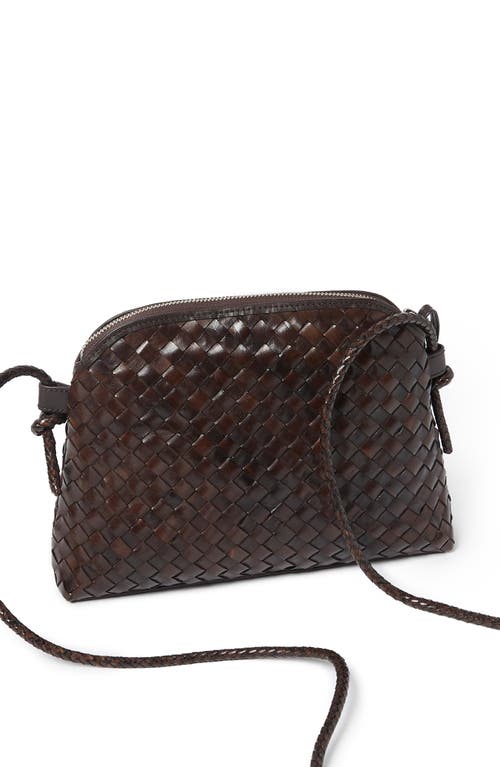 Loeffler Randall Mallory Woven Leather Crossbody Bag In Brown