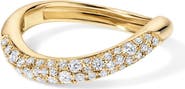 EDEN PRESLEY 14k Gold Diamond Wave Ring
