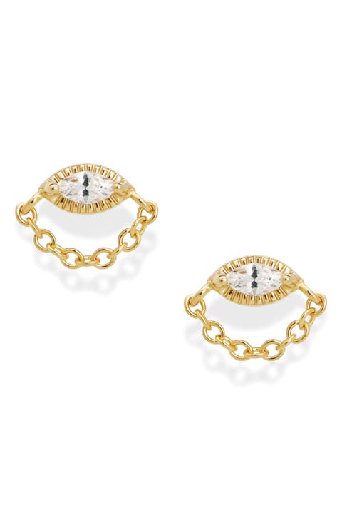 Simone Chain Stud Earrings