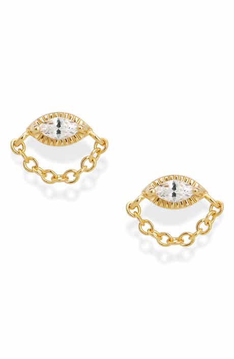 MOD + JO Simone Chain Stud Earrings
