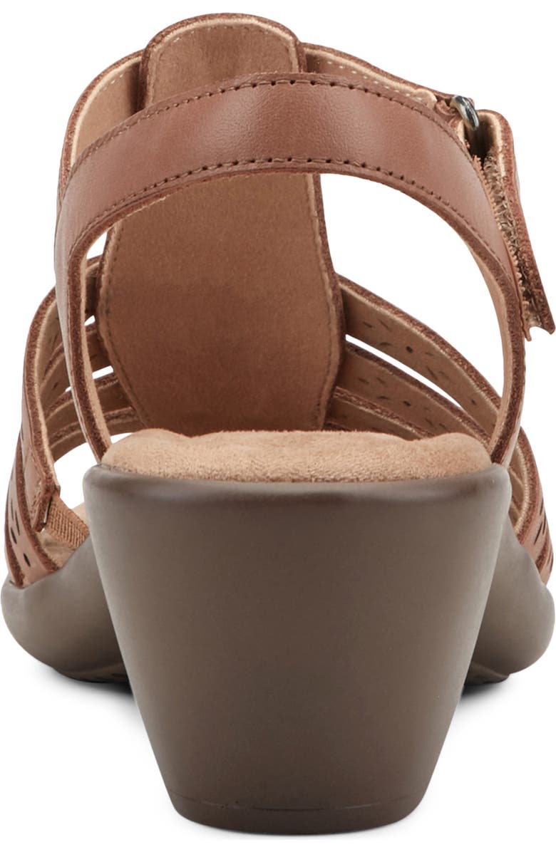Easy Spirit Cortney Quarter Strap Sandal, Alternate, color, Medium Brown