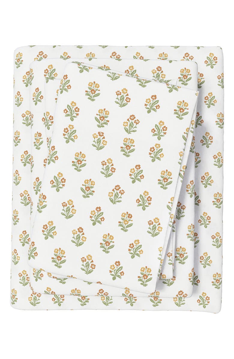 Woven & Weft Winter Floral 4-Piece Flannel Bed Sheet Set, Main, color, Flowerbuds