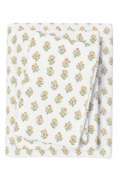 Woven & Weft Winter Floral 4-Piece Flannel Bed Sheet Set