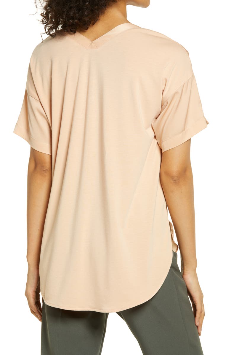 Lysse ́ Stevie V-Neck Satin Top, Alternate, color,