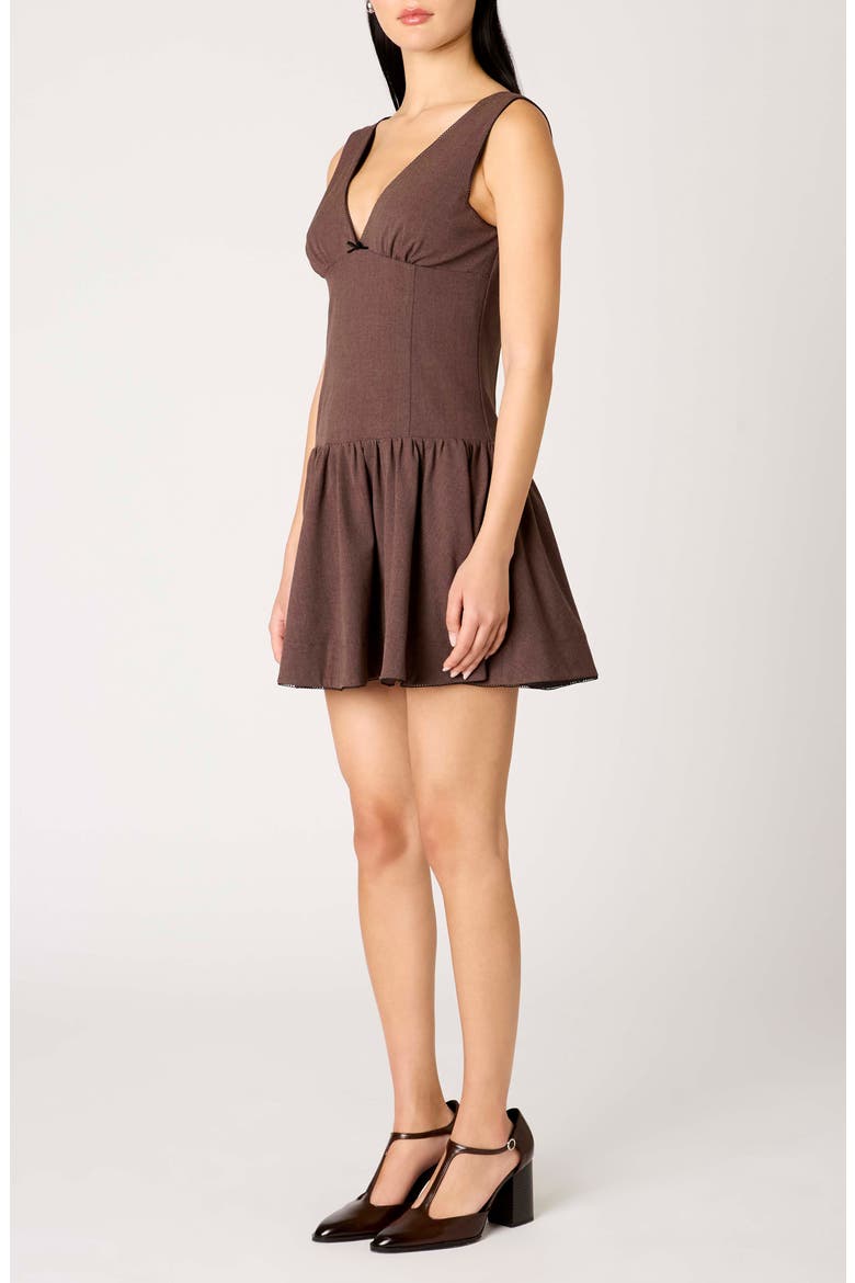 Cabaello Minidress, Alternate, color, BROWN