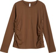 Zella Ruched Long Sleeve T-Shirt