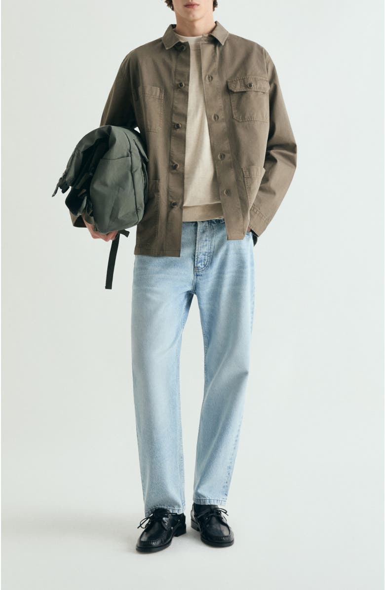 Scalpers Overshirt with Buttoned Pockets, Alternate, color, Khaki
