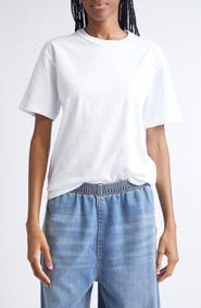 Alexander Wang Puff Logo Cotton Jersey T-Shirt