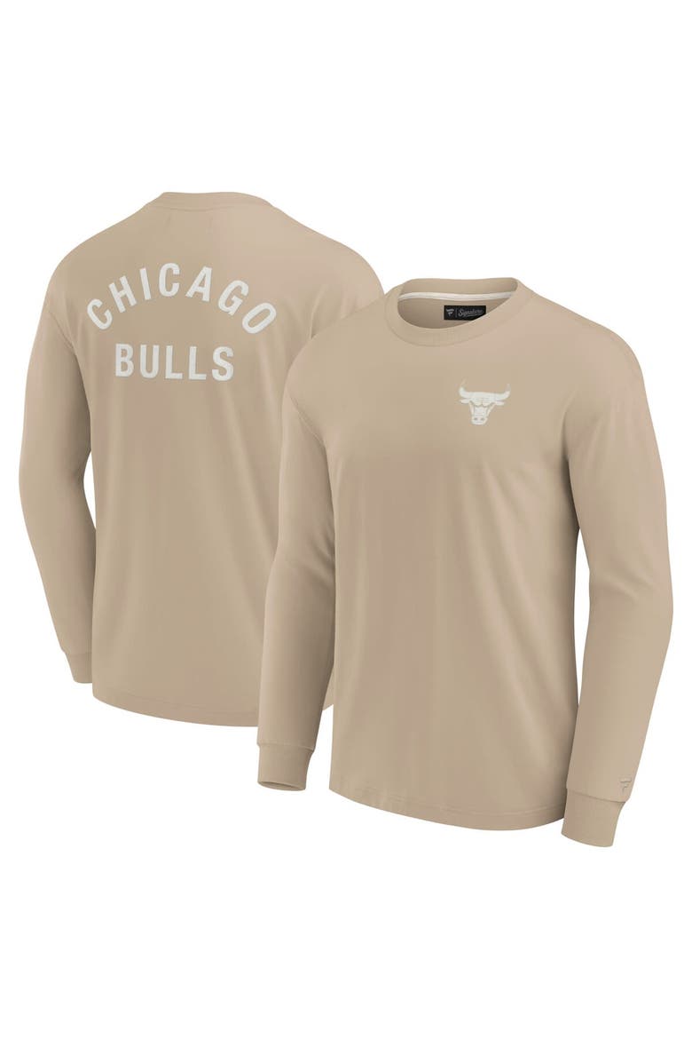 Unisex Fanatics Signature Khaki Chicago Bulls Elements Super Soft Long Sleeve T-Shirt, Main, color, Khaki