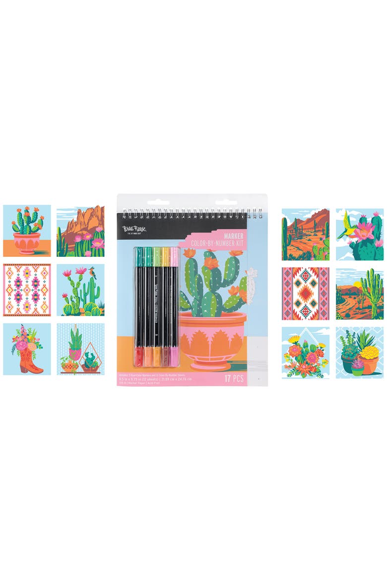 Marker Color byNumber Kit Western Desert, Alternate, color, Multicolored