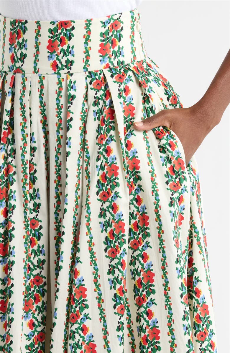 THE GREAT. The Regency Floral Tapestry Skirt, Alternate, color, Tapestry Floral