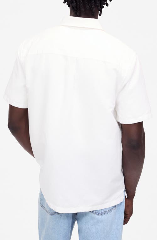 Madewell Short Sleeve Linen & Cotton Button-up Shirt