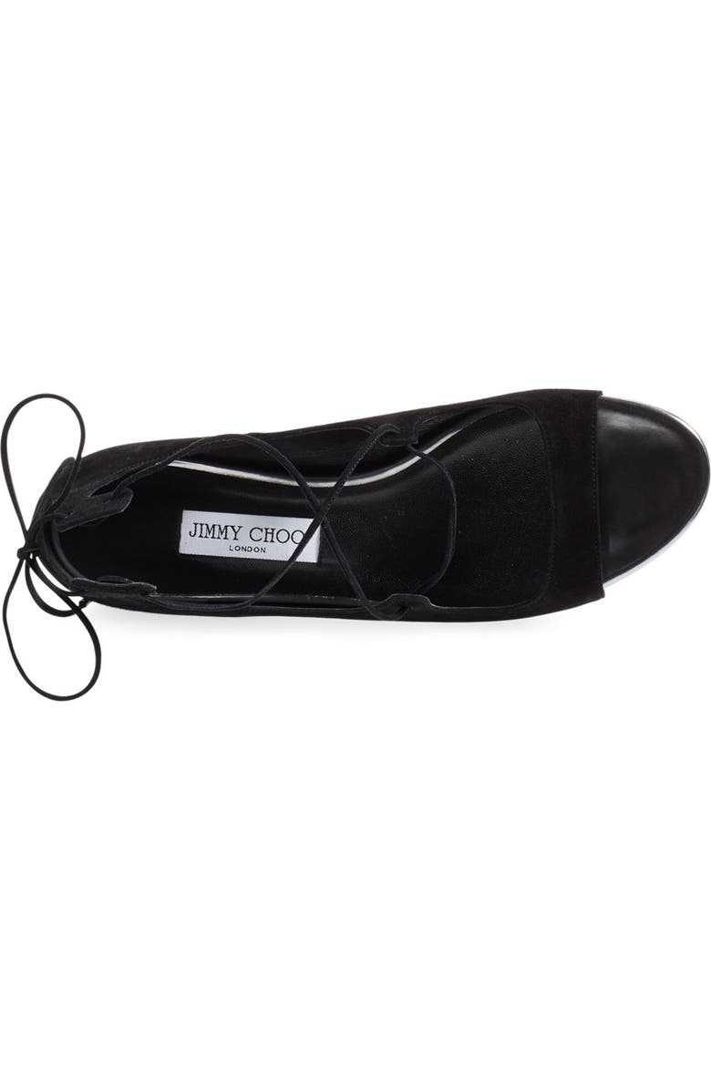 Jimmy Choo 'Vernie' Lace-Up Sandal, Alternate, color,