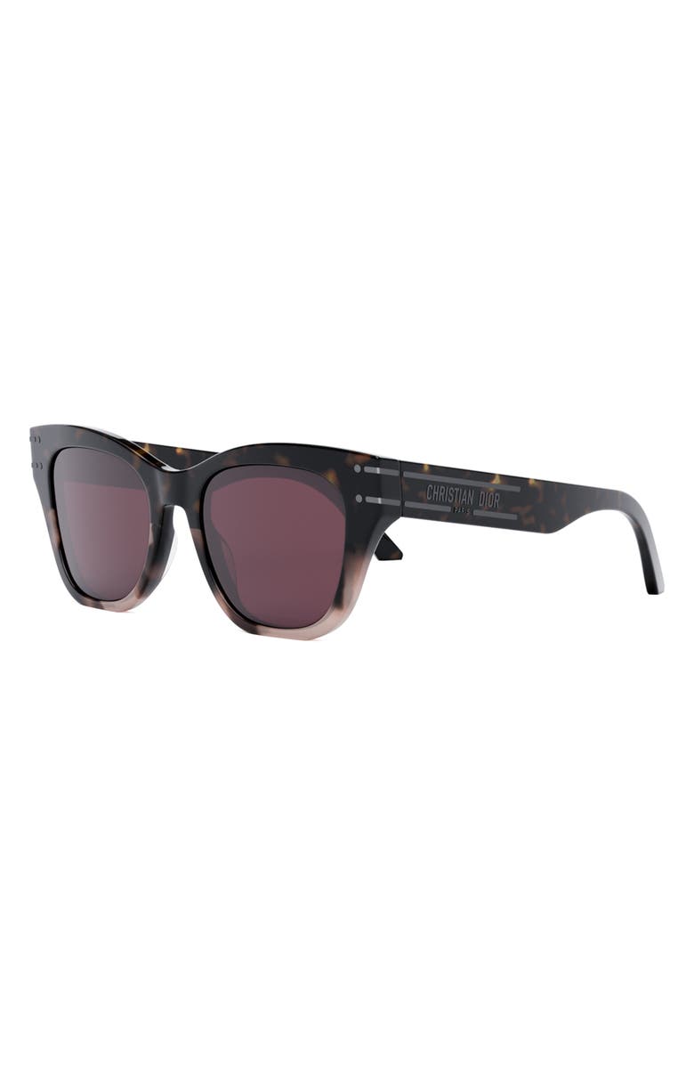 DIOR 'DiorSignature B4I 52mm Round Sunglasses, Alternate, color,