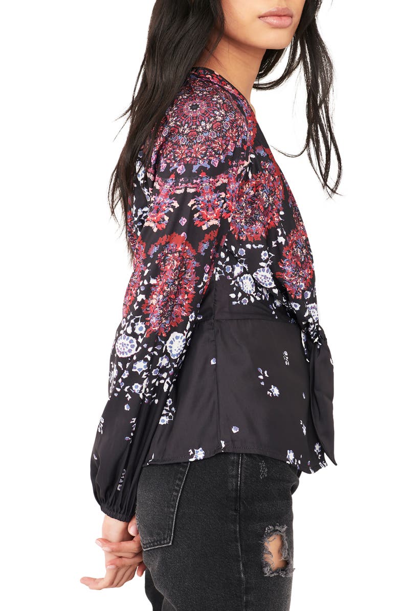 Free People Run Free Print Shirt, Alternate, color,