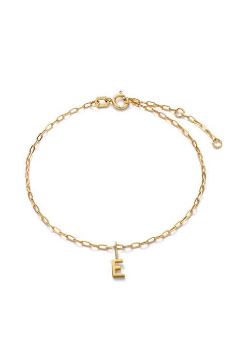 Gold Charm Letter Bracelet