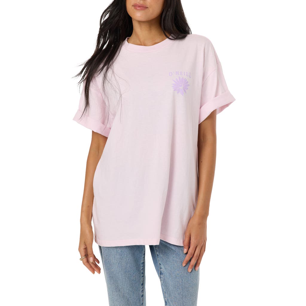 O'Neill Heritage Daisy Graphic Oversized T-Shirt in Pink at Nordstrom, Size Xx-Large