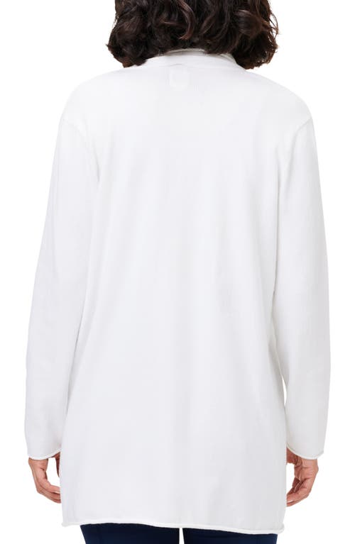 Nz Active By Nic+zoe Cool Down Open Front Cardigan In White
