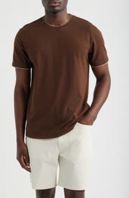 AG Como Double Layer Crewneck T-Shirt