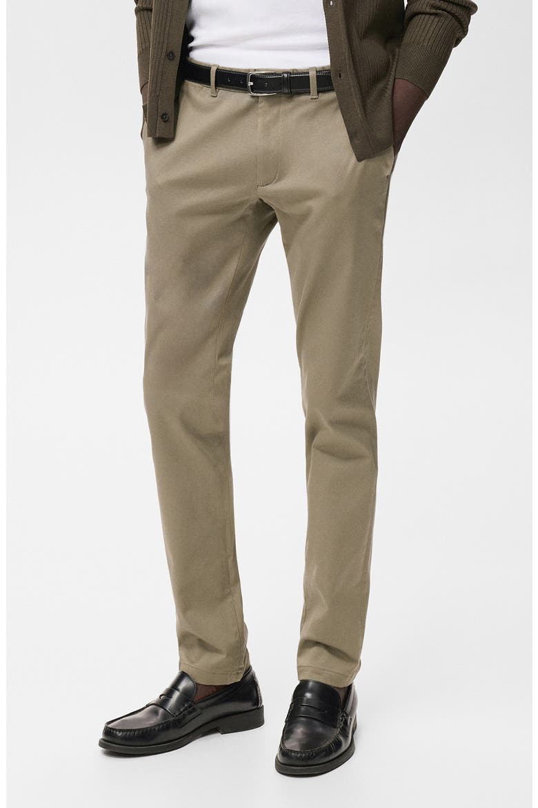 Barna Slim Fit Stretch Twill Chino Pants, Main, color, MINK GREY