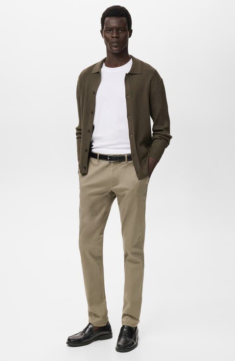 Barna Slim Fit Stretch Twill Chino Pants