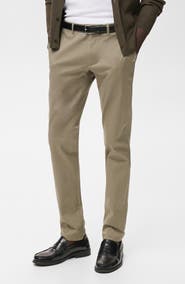 MANGO Barna Slim Fit Stretch Twill Chino Pants