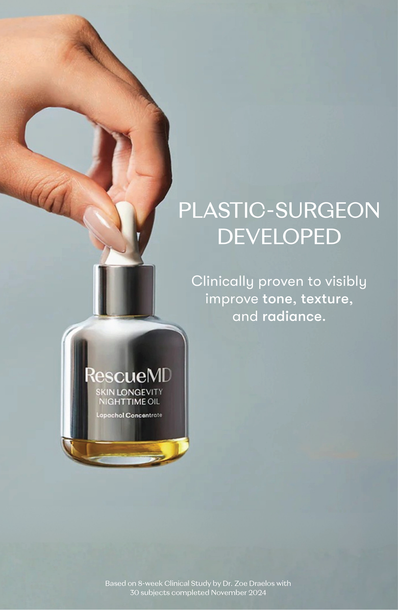 RescueMD Skin Longevity Nighttime Oil, Alternate, color, NO COLOR