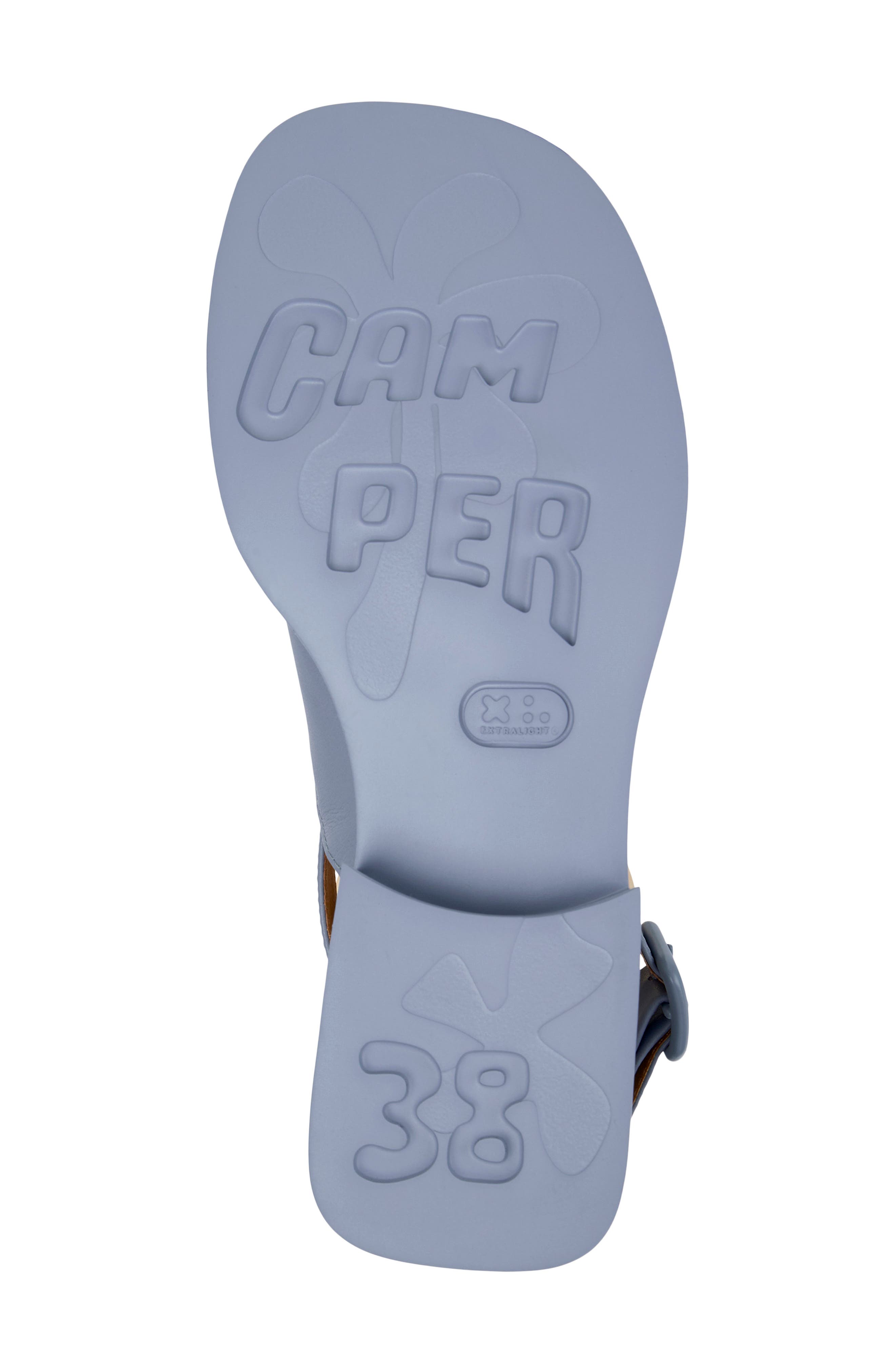Camper Dana X-Strap Sandal, Alternate, color, Light Pastel Blue