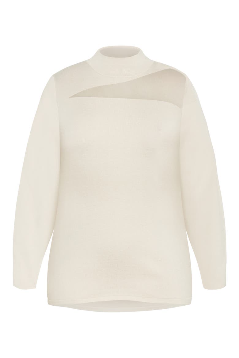 Reign Mock Neck Sweater, Alternate, color, OAT