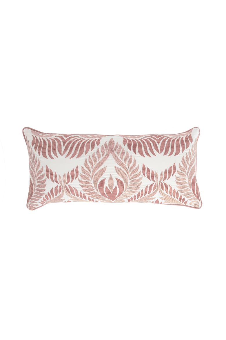 Olivia Embroidered Throw Pillow, Main, color, Pink