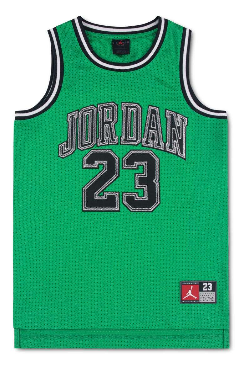 Kids' Jordan 23 Mesh Basketball Tank, Main, color, LUCKY GREEN