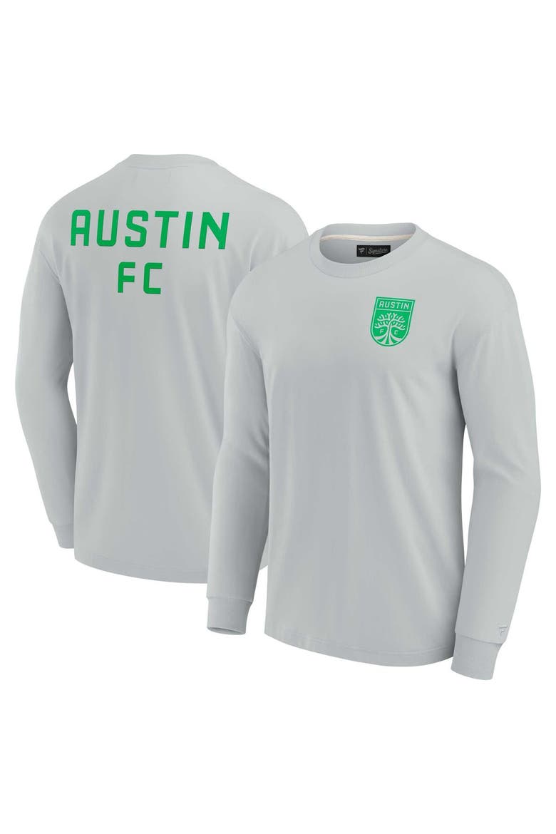 Unisex Fanatics Signature Gray Austin FC Elements Super Soft Long Sleeve T-Shirt, Alternate, color, Gray