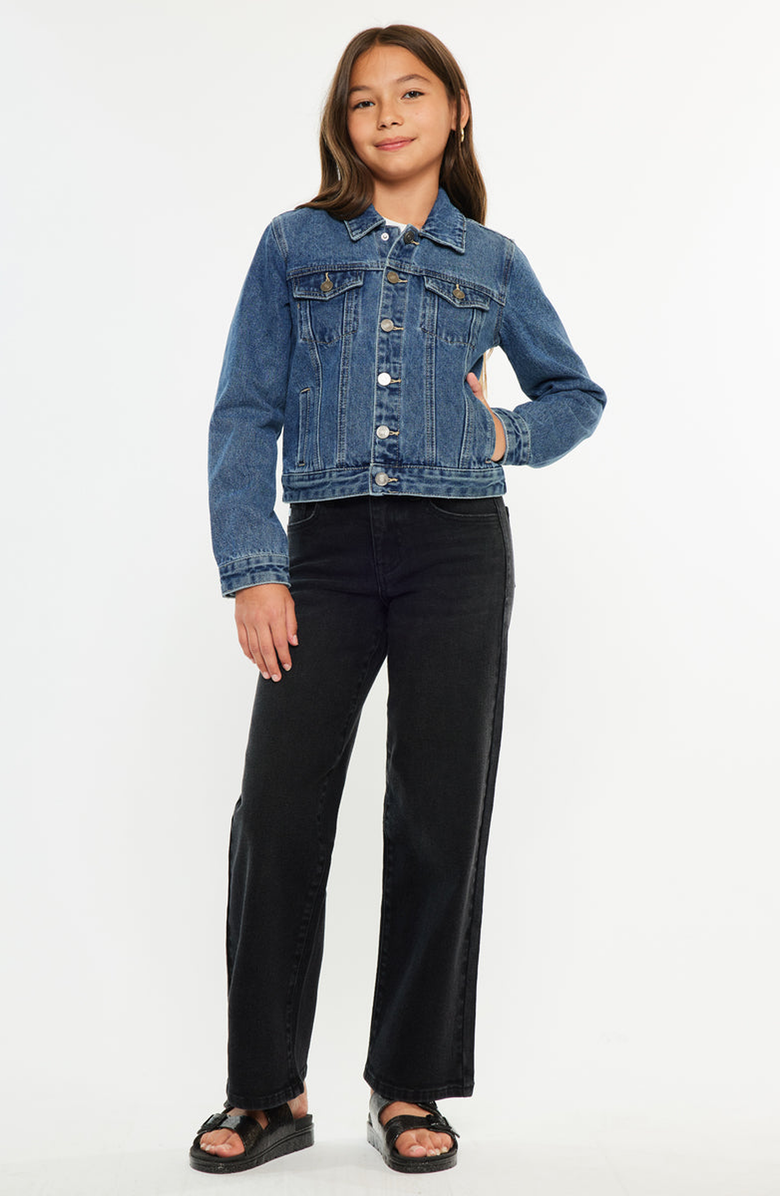 KanCan Jen Denim Jacket, Alternate, color, Dark Wash