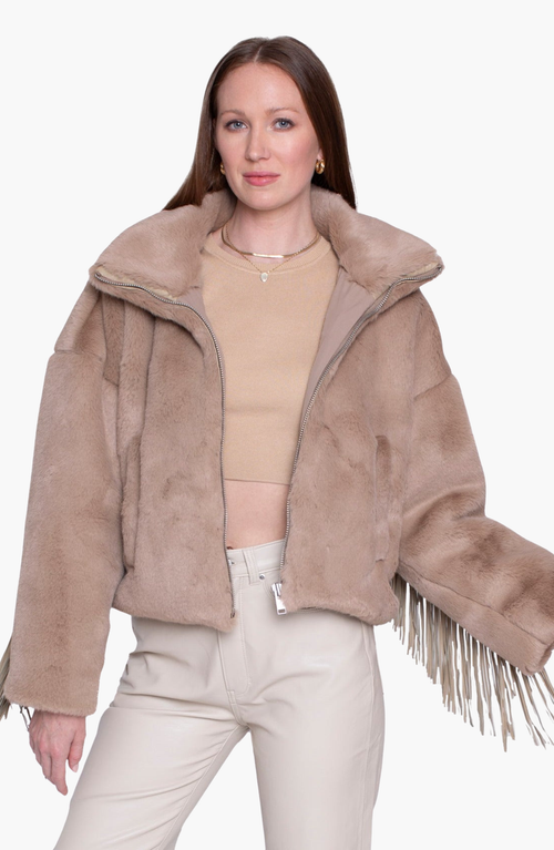 Shop Blue Revival Dancing In The Moonlight Fringe Jacket In Ecru