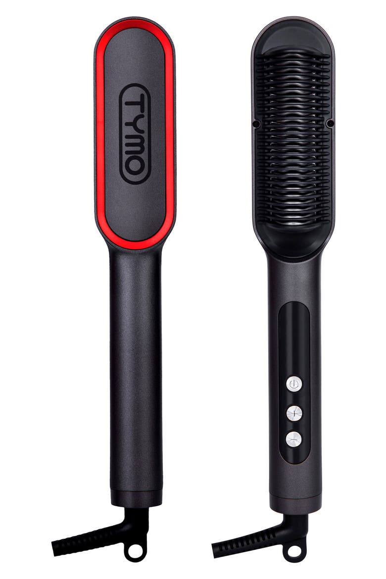 Ring Plus Straightener Comb, Main, color, BLACK