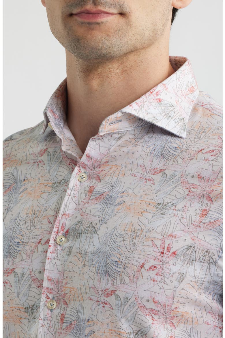 Guffey Short Sleeve Button-Up Shirt, Alternate, color, KHAKI