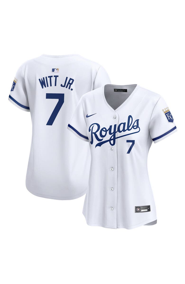 Nike Women's Nike Bobby Witt Jr. White Kansas City Royals Home Limited Player Jersey, Alternate, color,