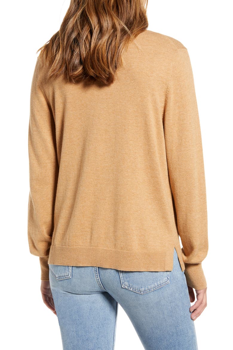 Muse Cotton Blend Sweater, Alternate, color, TRUE CAMEL