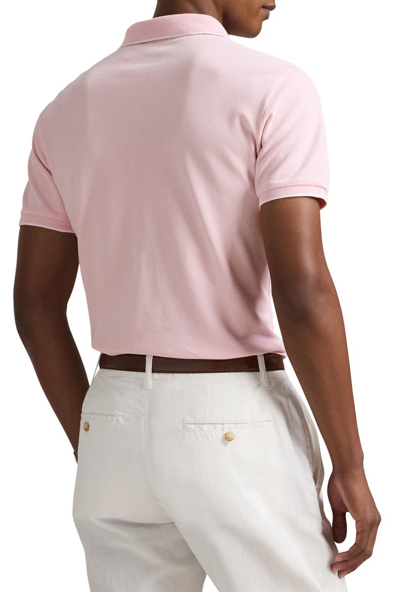 Classic Fit Cotton Piqué Polo, Alternate, color, GARDEN PINK/ WHITE