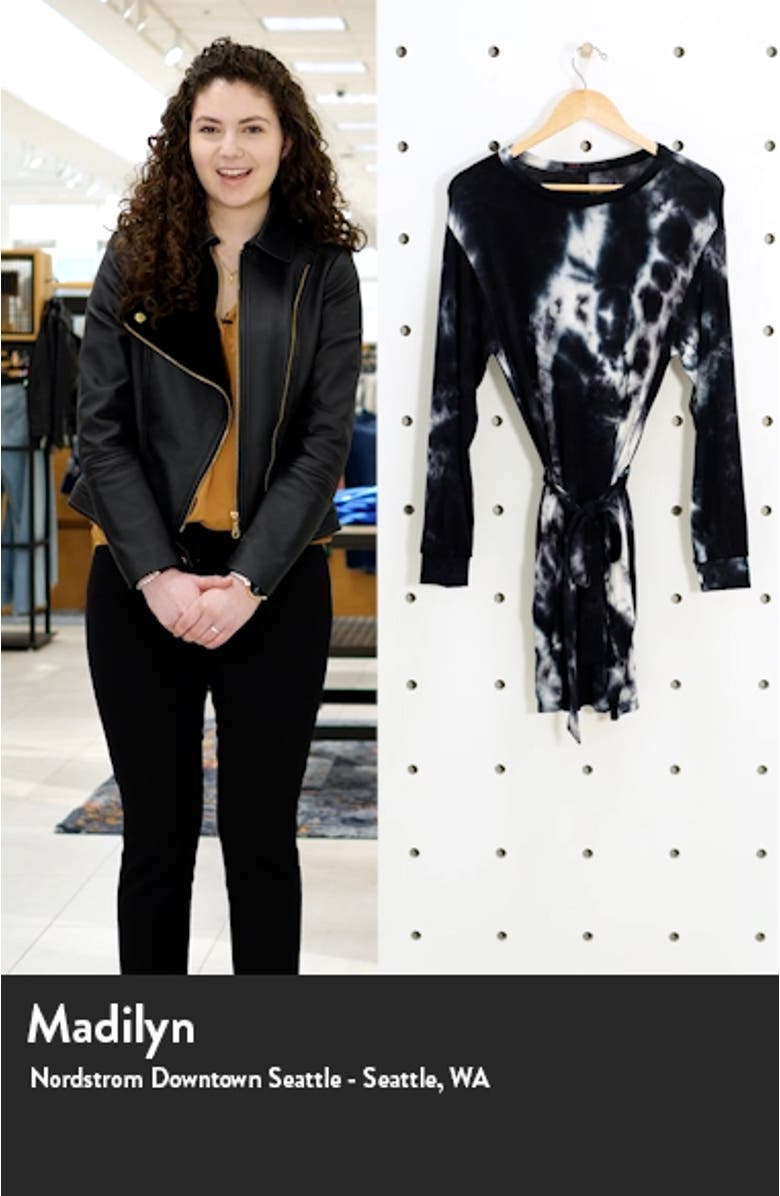 Tie Dye Long Sleeve T-Shirt Dress, sales video thumbnail