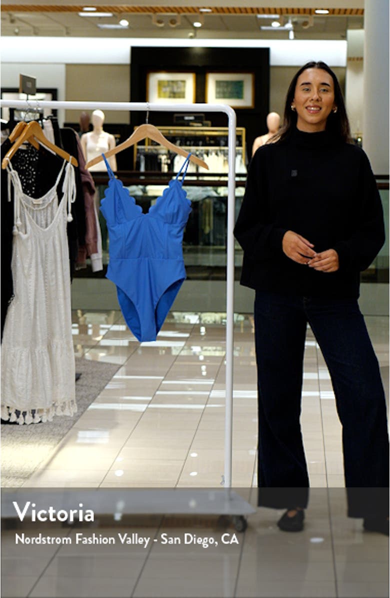 Mikayla Scalloped One-Piece Swimsuit, sales video thumbnail