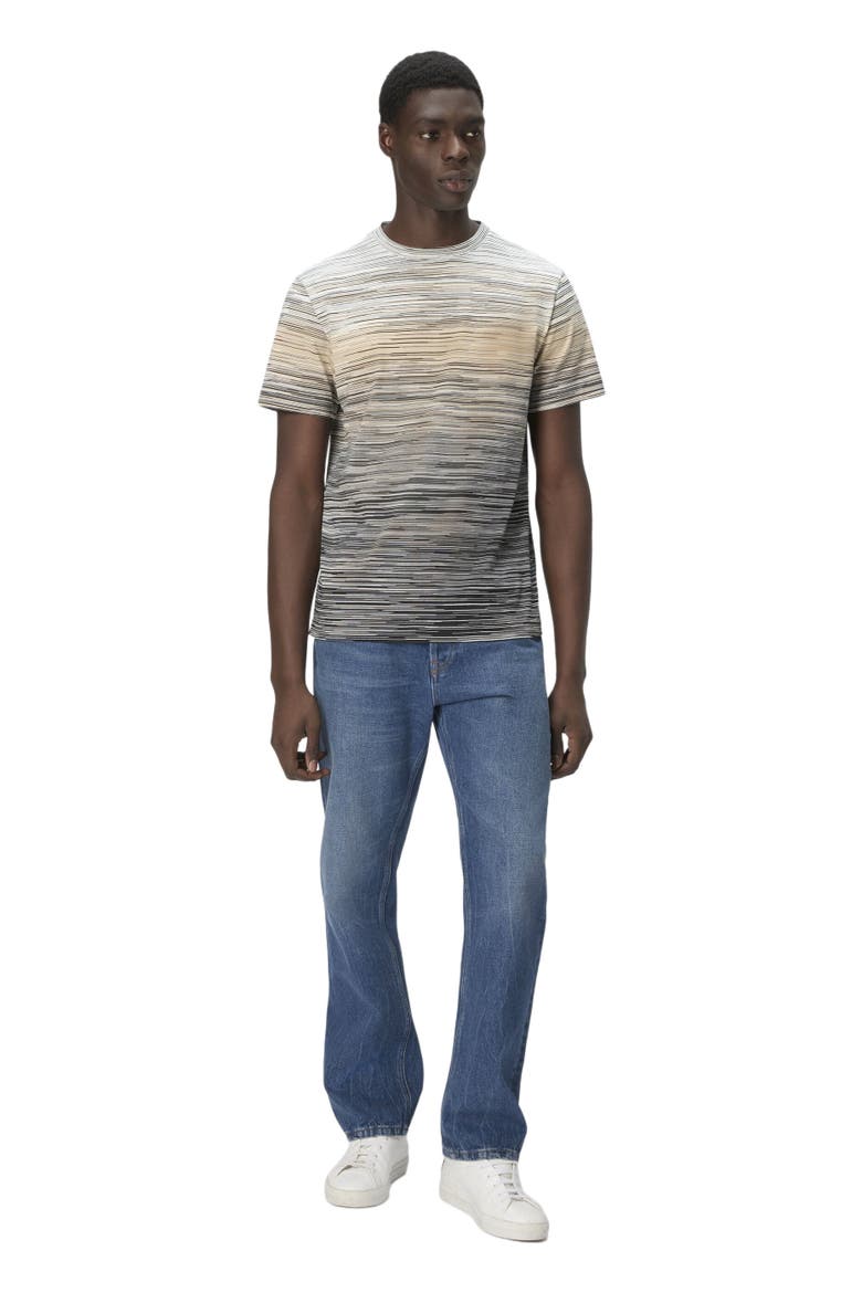 T-shirt With Faded Flame Pattern, Main, color, Grey