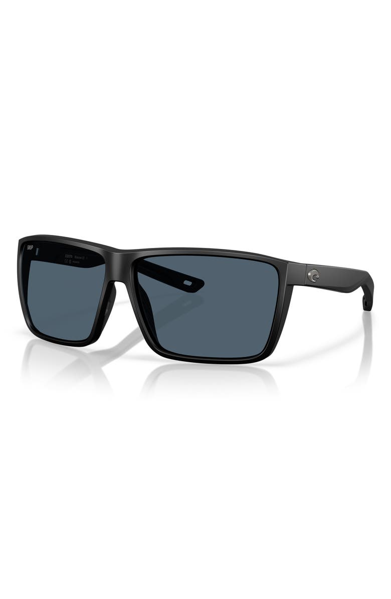 Costa Del Mar Rincon II 64mm Sunglasses, Alternate, color, Matte Black / Gray