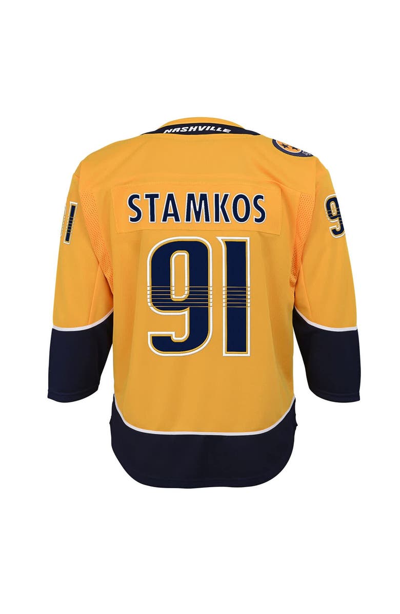 Outerstuff Youth Steven Stamkos Gold Nashville Predators Home Premier Player Jersey, Alternate, color, Gold